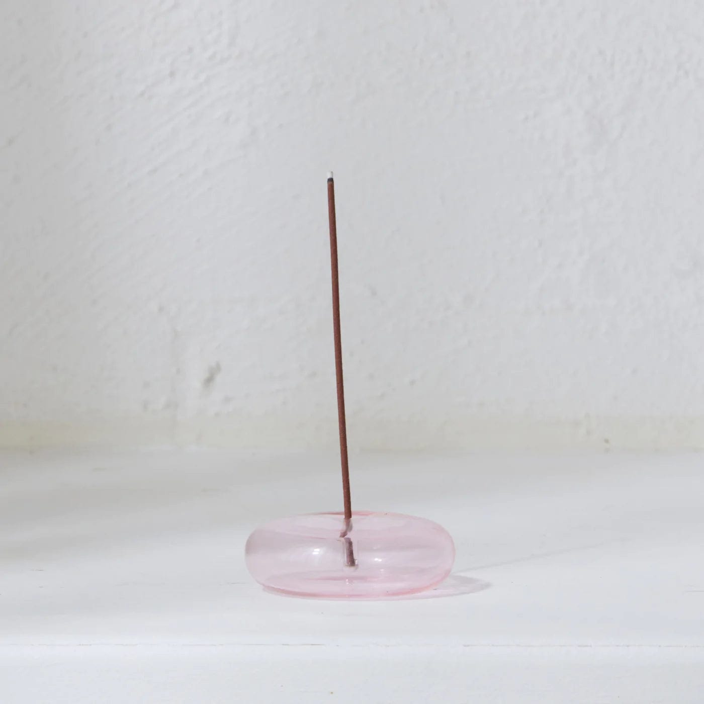 Pink Glass Vessel Incense Holder